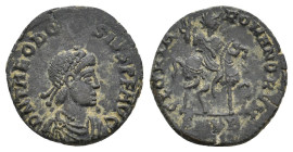 THEODOSIUS I (379-395). Ae.
1.66 Gr. 16.3 mm.
