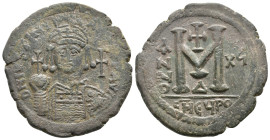 JUSTINIAN I (527-565). Follis. Antioch.
22.26 Gr. 39.4 mm.