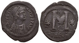 JUSTIN I (518-527). Follis.
13.83 Gr. 34.1 mm.