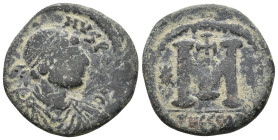 JUSTIN I (518-527). Follis.
13.21 Gr. 19.5 mm.