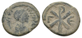JUSTIN I (518-527). Pentanummium.
2.17 Gr. 15.3 mm.