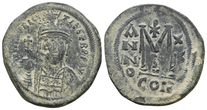 TIBERIUS II CONSTANTINE (578-582). Follis.
13.32 Gr. 32.6 mm.