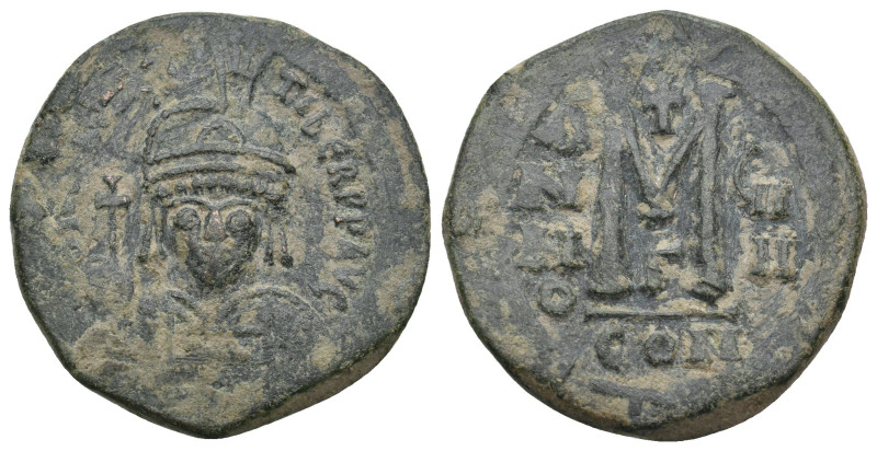 TIBERIUS II CONSTANTINE (578-582). Follis.
12.37 Gr. 29.7 mm.