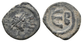 MAURICE TIBERIUS (582-602). Pentanummium.
1.75 Gr. 13.6 mm.