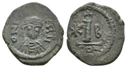 MAURICE TIBERIUS (582-602). 10 Nummi.
2.77 Gr. 18.3 mm.
