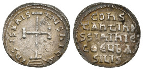CONSTANTINE VI & IRENE (780-797). Miliaresion. Constantinople.
2.05 Gr. 20.6 mm.