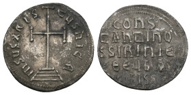 CONSTANTINE VI & IRENE (780-797). Miliaresion. Constantinople.
2.28 Gr. 19.8 mm.