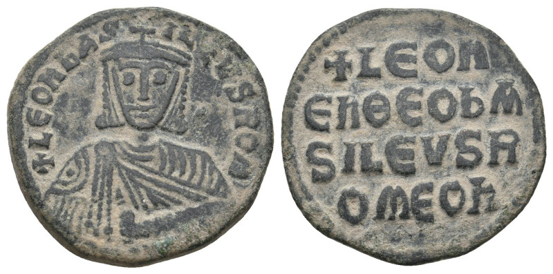 LEO VI THE WISE (886-912). Follis. Constantinople.
7.1 Gr. 26.1 mm.