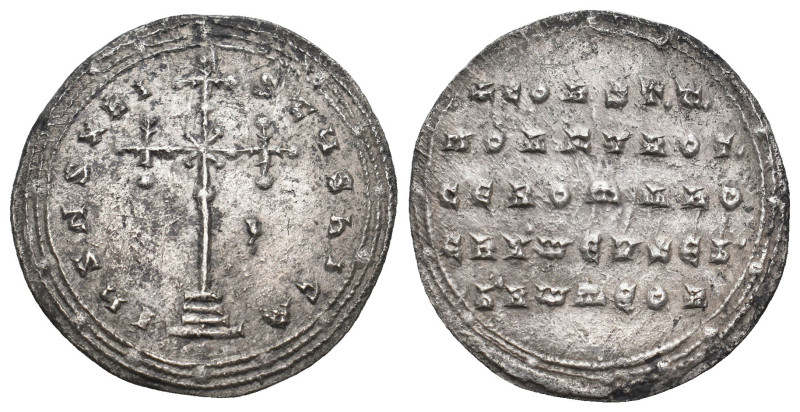 CONSTANTINE VII PORPHYROGENITUS with ROMANUS I (913-959). Miliaresion. Constanti...