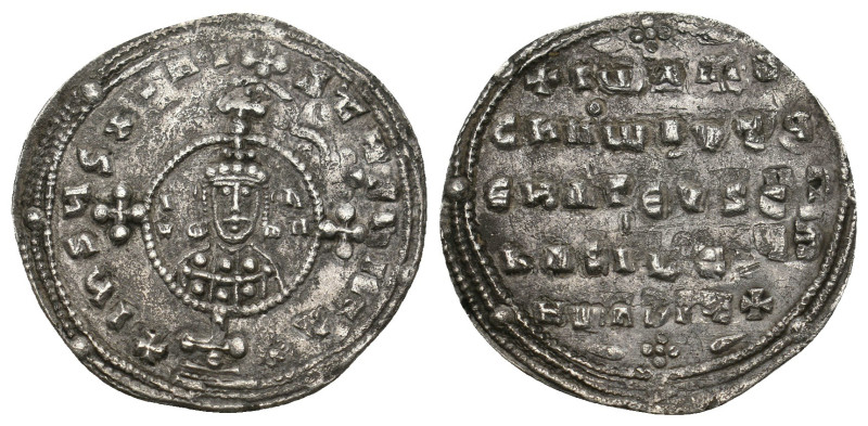 JOHN I ZIMISCES (969-976). Miliaresion. Constantinople.
2.56 Gr. 23.1 mm.