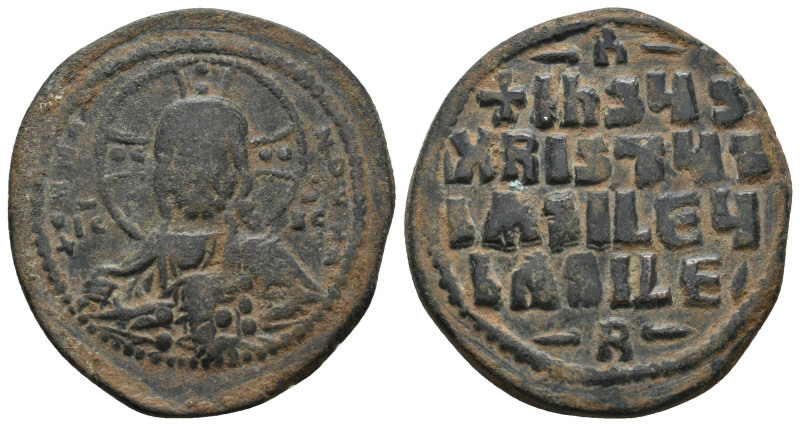 ANONYMOUS FOLLES. Class A2. Attributed to Basil II & Constantine VIII (976-1025)...