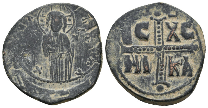 ANONYMOUS FOLLES. Class C. Attributed to Michael IV (1034-1041).
10.81 Gr. 29 m...
