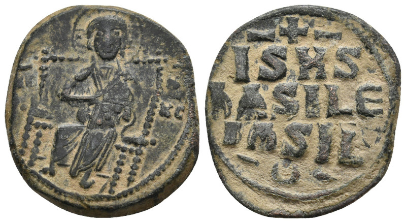 ANONYMOUS FOLLES. Class D. Attributed to Constantine IX (1042-1055).
8.79 Gr. 2...
