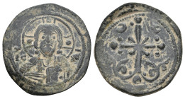 ANONYMOUS FOLLES. Class I. Attributed to Nicephorus III Botaniates (1078-1081).
3.09 Gr. 25.2 mm.