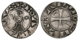 CRUSADERS. Antioch. Bohémond III (1163-1201). BI Denier.
0.88 Gr. 17.1 mm.,