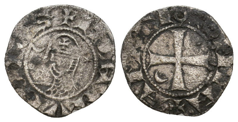 CRUSADERS. Antioch. Bohémond III (1163-1201). BI Denier.
0.69 Gr. 16.6 mm.