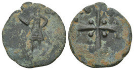 CRUSADERS. Edessa. Baldwin II (Second reign, 1108-1118). Follis.
3.95 Gr. 22.6 mm.