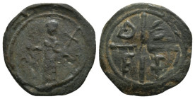 CRUSADERS. Antioch. Tancred (Regent, 1101-03; 1104-12). Follis.
3.63 Gr. 23 mm.