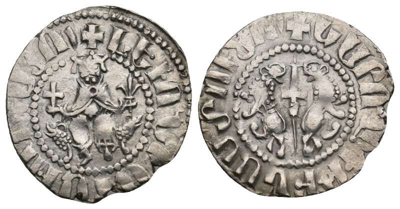 ARMENIA. Levon I (1198-1219). Tram.
2.49 Gr. 22.4 mm.