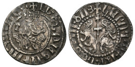 ARMENIA. Levon I (1198-1219). Tram.
2.9 Gr. 21.8 mm.