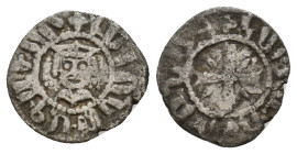 ARMENIA. Levon V (1373-1393). Denier.
0.6 Gr. 13.5 mm.