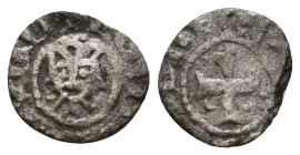 ARMENIA. Levon V (1373-1393). Denier.
0.51 Gr. 11.6 mm.