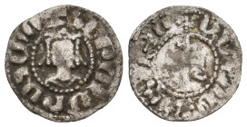ARMENIA. Levon V (1373-1393). Denier.
0.64 Gr. 15.8 mm.