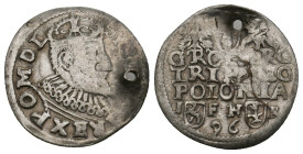 POLAND. Sigismund III Vasa (1587-1632). 3 Gröscher - Trojak
2.27 Gr. 20.5 mm.