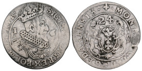 POLAND. Sigismund III Vasa (1587-1632). Ort (1624). Gdansk (Danzig).
5.09 Gr. 29 mm.