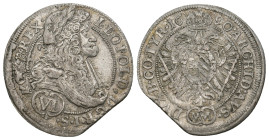 AUSTRIA. Holy Roman Empire. Habsburg. Leopold I (Emperor, 1658-1705).
3.05 Gr. 25.6 mm.