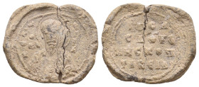 BYZANTINE LEAD SEALS.
5.21 Gr. 22.6 mm.