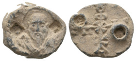 BYZANTINE LEAD SEALS.
8.87 Gr. 14 mm.