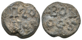 BYZANTINE LEAD SEALS.
8.89 Gr. 20.4 mm.