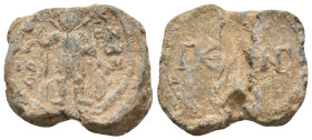 BYZANTINE LEAD SEALS.
11.17 Gr. 26 mm.