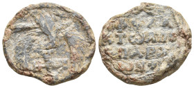 BYZANTINE LEAD SEALS.
12.59 Gr. 25.6 mm.