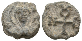 BYZANTINE LEAD SEALS.
7.11 Gr. 18.4 mm.