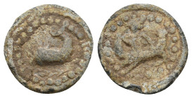ROMAN LEAD TESSERA.
2 Gr. 15.2 mm.