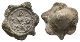 ROMAN LEAD SEALS.
3.17 Gr. 15.2 mm.