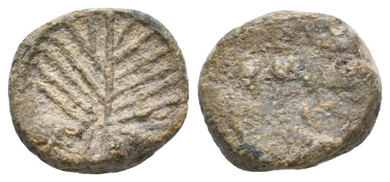 ROMAN LEAD SEALS.
4.33 Gr. 14.3 mm.