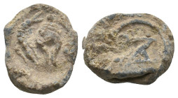 ROMAN LEAD TESSERA.
5.27 Gr. 15.5 mm.