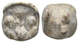 ROMAN LEAD SEALS.
7.28 Gr. 13.5 mm.