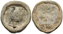 ROMAN LEAD TESSERA.
145.87 Gr. 57.3 mm.