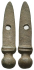 ANCIENT ROMAN BRONZE GLADIUS SWORD PENDANT (1ST- 3RD CENTURY AD).
4.78 Gr. 35.4 mm.