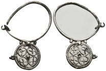 ANCIENT ROMAN SILVER EARRING (1ST-3TH CENTURY AD) .
4.79 Gr. 44 mm.