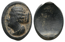 ANCIENT ROMAN BRONZE RING (1ST-5TH CENTURY AD.)
3.75 Gr. 17.8 mm.