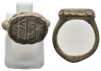 ANCIENT ROMAN BRONZE RING (1ST-5TH CENTURY AD.)
5.18 Gr.