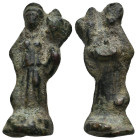 ANCIENT ROMAN BRONZE FIGURINE.
10.76 Gr. 33.4 mm.