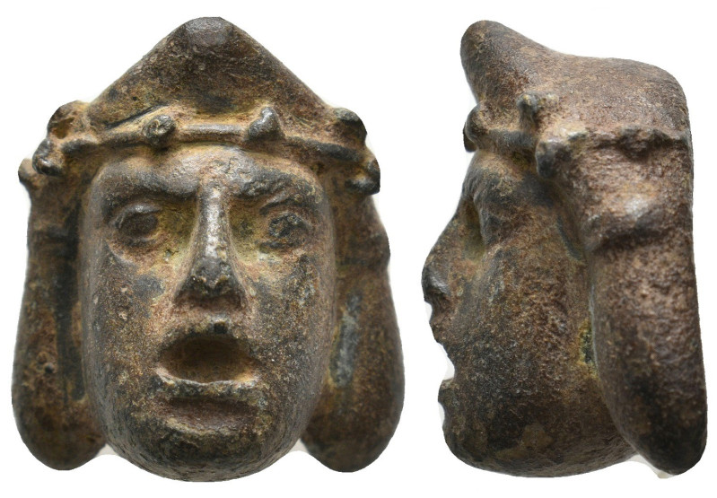 ANCIENT ROMAN BRONZE FIGURINE.
31.63 Gr. 25.1 mm.