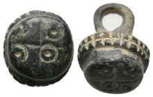 ANCIENT ROMAN BRONZE OBJECT.
10.58 Gr. 20.1 mm.