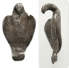 ANCIENT ROMAN SILVER EAGLE FIGURINE (1ST-5TH CENTURY AD).
0.79 Gr. 14 mm.